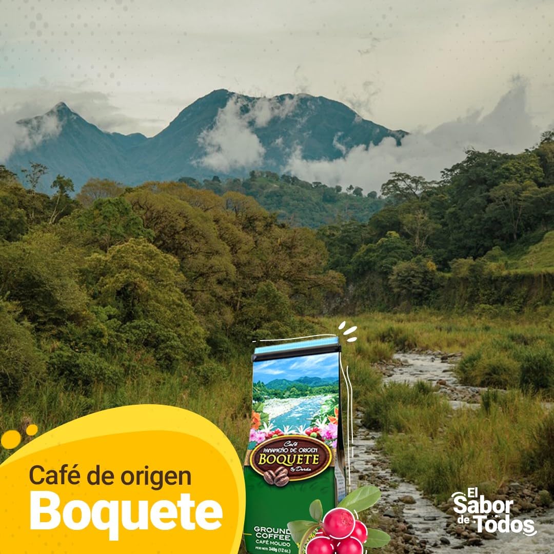 Cafe Duran Boquete Highland Coffee 12 oz. 100% Arabica from World Famous Coffee Region of Boquete Panama