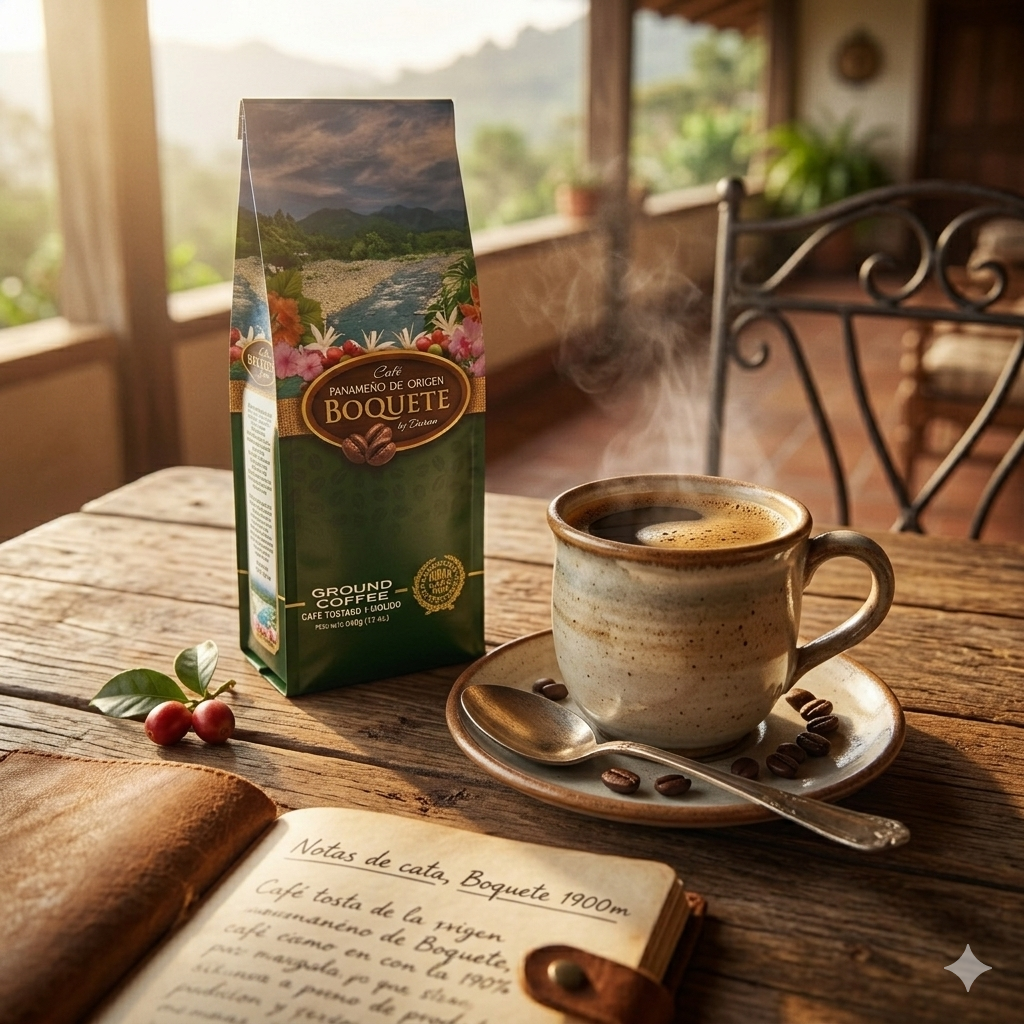 Cafe Duran Boquete Highland Coffee 12 oz. 100% Arabica from World Famous Coffee Region of Boquete Panama