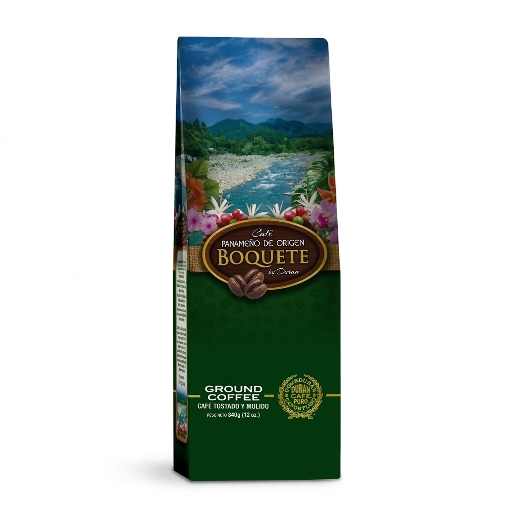Cafe Duran Boquete Highland Coffee 12 oz. 100% Arabica from World Famous Coffee Region of Boquete Panama