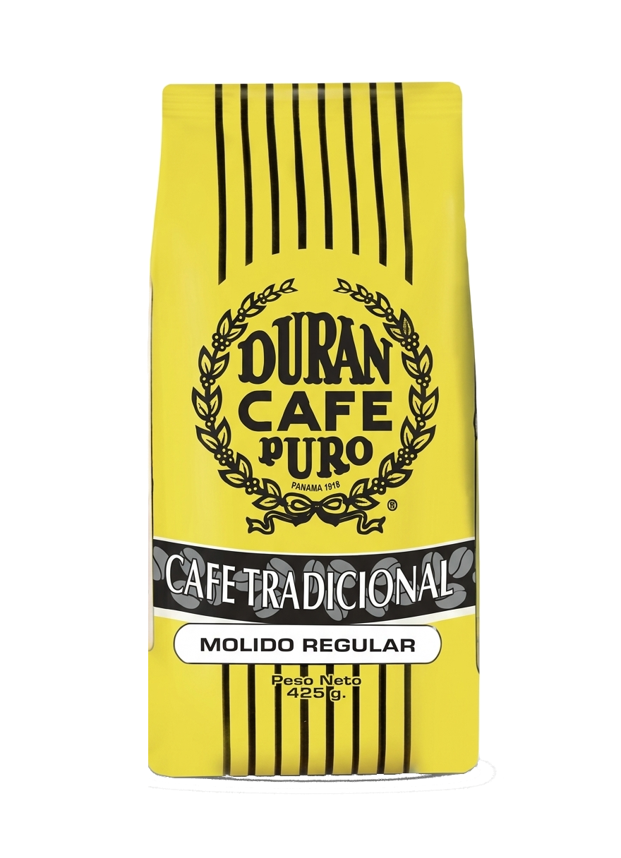 Cafe Duran Traditional Panama Coffee Ground 425g (15oz) Medium Roast and Grind.