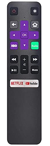 No Programming Replacement Remote for Roku TV Sets TCL, Sanyo, Hisense, Onn, Phi